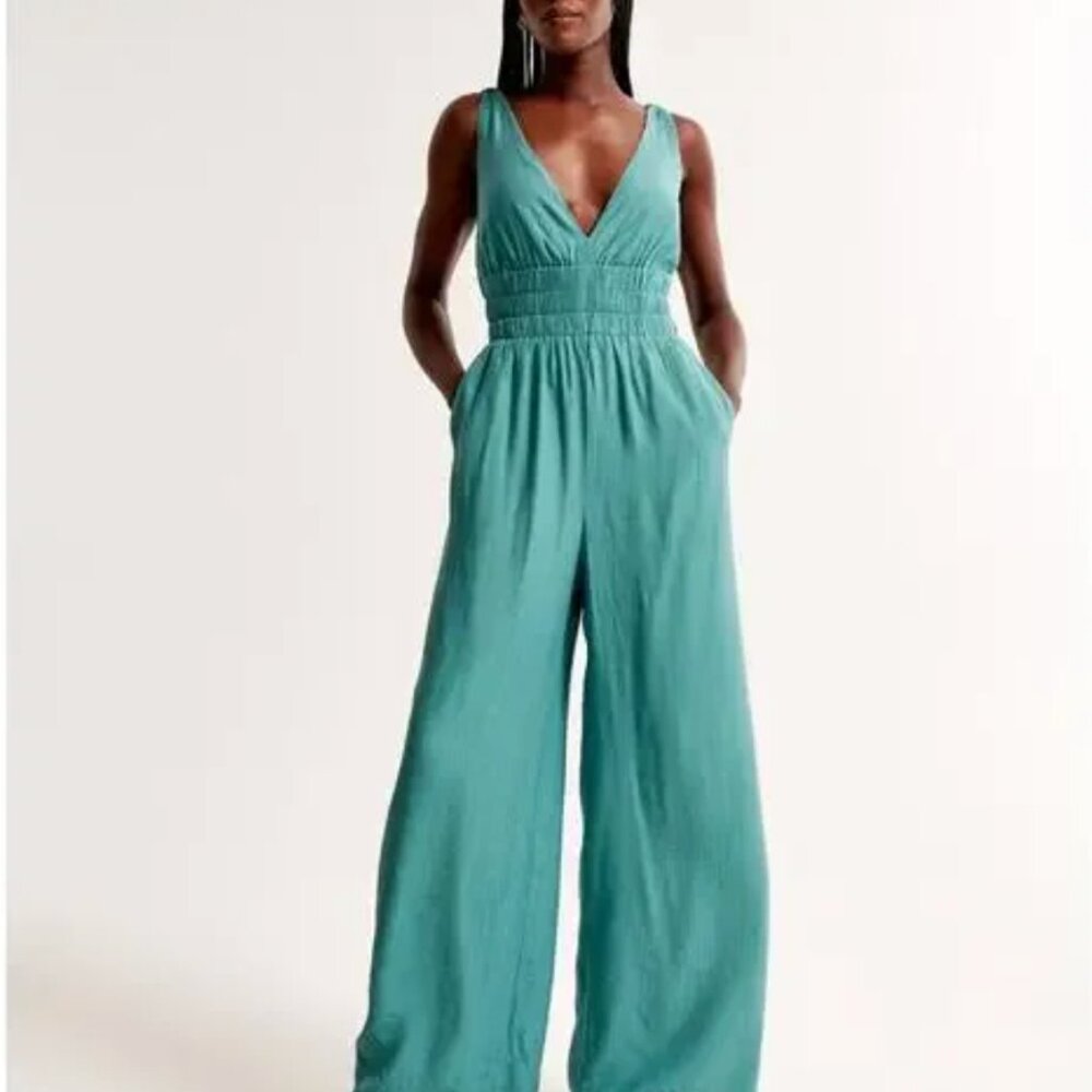 Abercrombie & Fitch Women's Scrunchie Strap Jumpsuit
